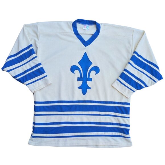 SOLD Y2K Hockey Jersey with a Fleur-de-Lis Size XL Men - Picture 1 of 6